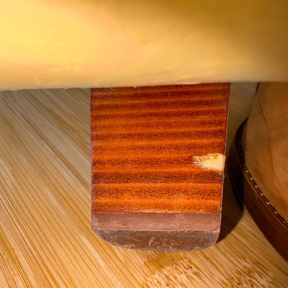 Shoemint Boots Womens 7.5 Spence Cognac Brown Leather Ankle Bootie - Picture 10 of 13